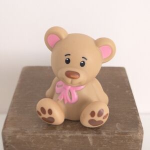Fisher Price Little People Tan Teddy Bear Figure 2014